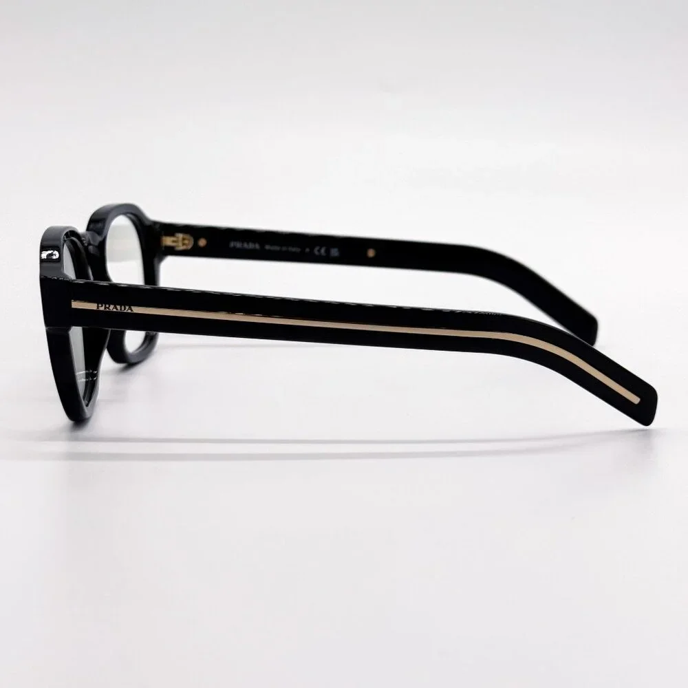NEW PRADA PRA16S 16K60K EYEGLASSES BLACK PRADA PR A16S 16K60K